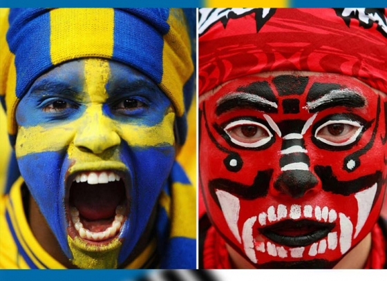 THE GROUP-F MATCH BEGINS WITH SWEDEN TAKING ON SOUTH KOREA