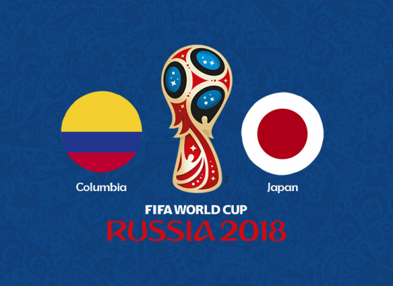 First match between Colombia vs Japan