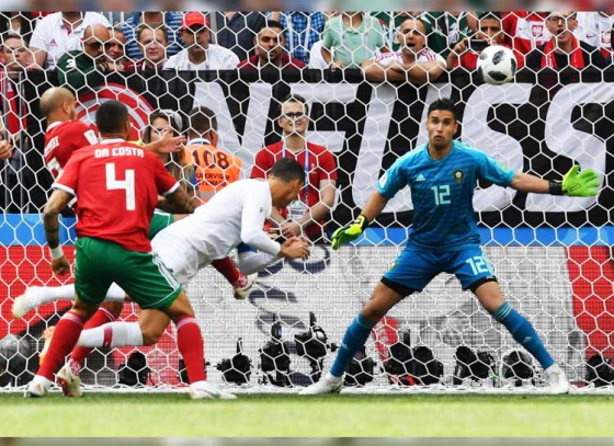 Ronaldo again turns saviour for Portugal as his goal helps dump out spirited Morocco