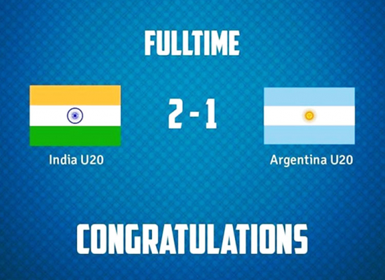 India U-20 shock Argentina in COTIF Cup