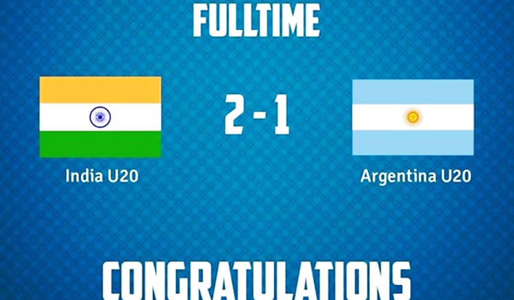 India U-20 shock Argentina in COTIF Cup