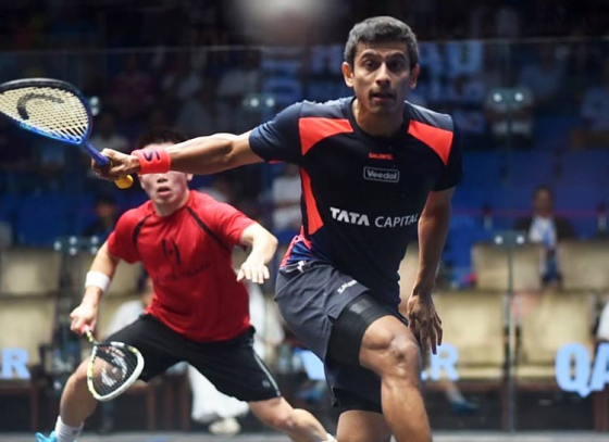 Saurav GhosalIn The Third Round Of Qatar Classic