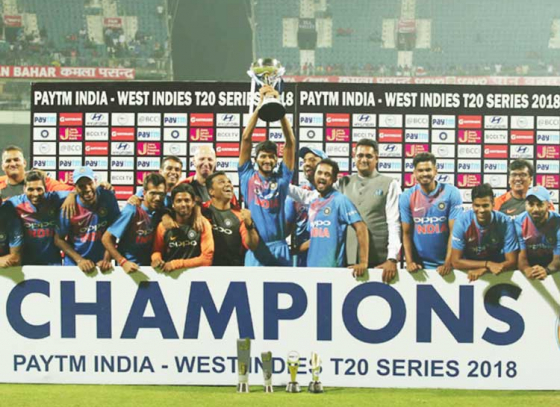 India swept West Indies 3-0 in the T20