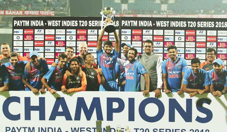 India swept West Indies 3-0 in the T20