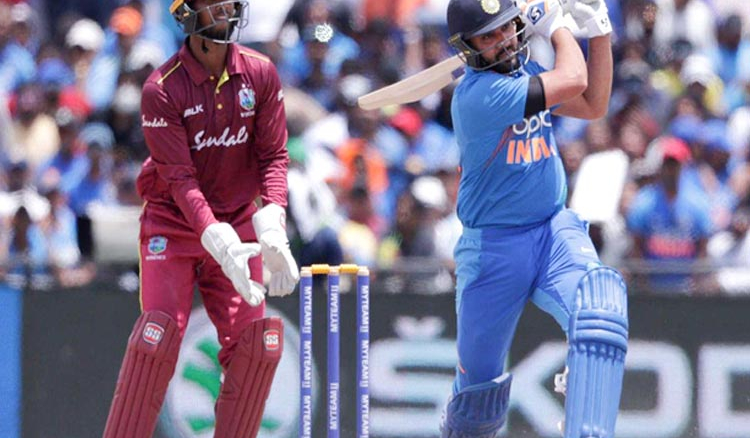 Sharma, Pandya Blowing Away the Windies