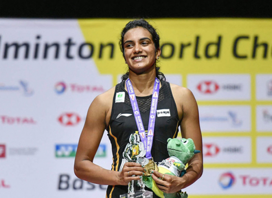 PV Sindhu Crowned with Gold