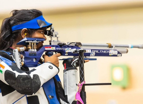 Indian Athletes on a Golden Row