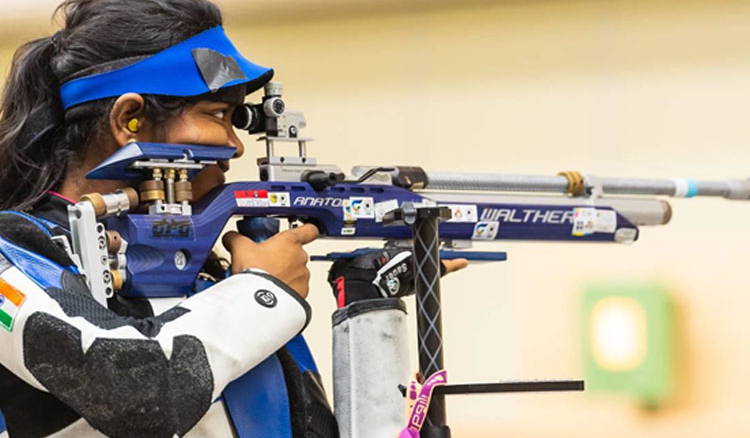 Indian Athletes on a Golden Row