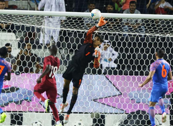 Qatar Restricted by India’s-Wall Sandhu