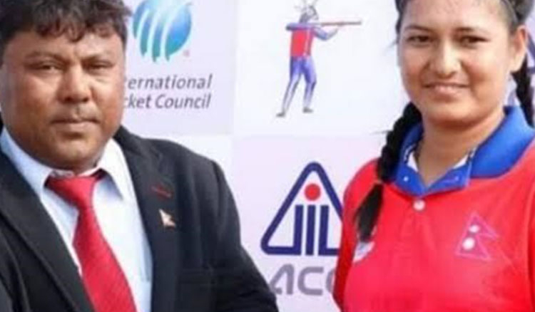 Nepal girl rocked in T20I by her bowling skills