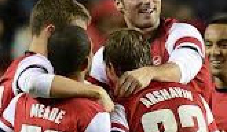 Arsenal scores a winner against Reading even after 4-0 down