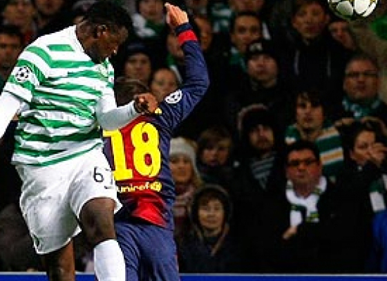 Celtic beats Barcelona, forces it out of Champions League last 16