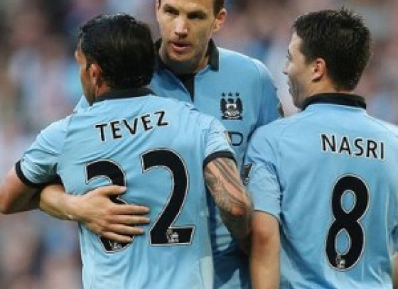 Edin Dzeko's first-half goal drove Manchester City to victory against West Bromwich Albion in the EPL