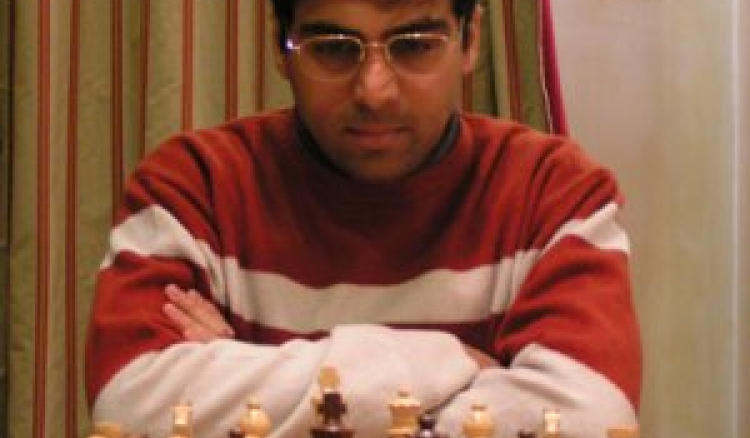 Viswanathan Anand vs Magnus Carlsen—concluded with a draw during the second round of the Norway Chess 2013 Super tournament