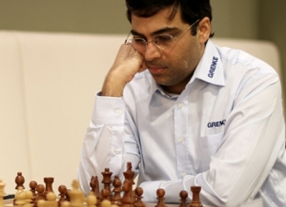 Norway Chess 2013: Viswanathan Anand confidently outwitted Jon Ludvig Hammer to crash into the joint second spot