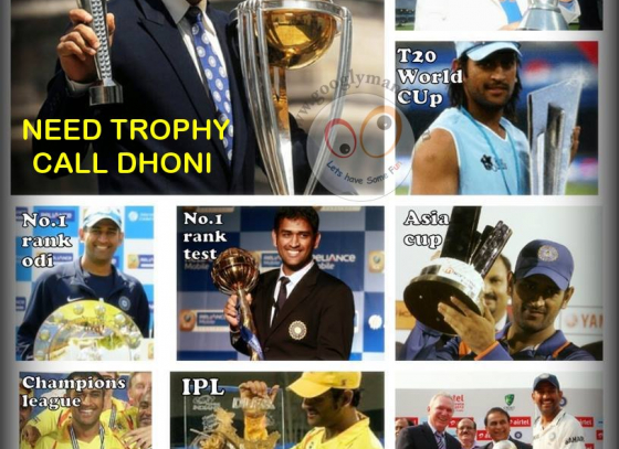 Mahendar Singh Dhoni - a man who can win any trophy