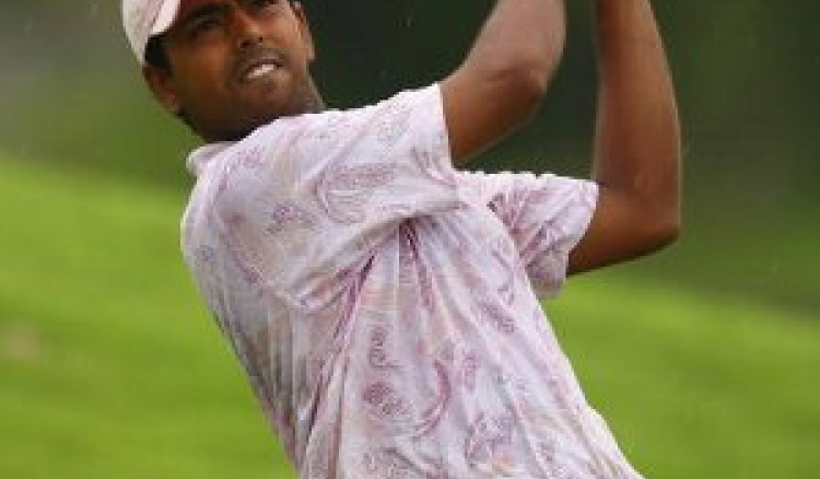 Anirban Lahiri led by five-strokes at the PGTI Eagleburg Open