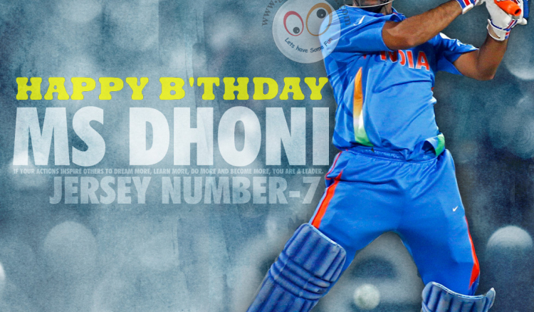 Happy B'thday captain cool Mahendra Singh Dhoni