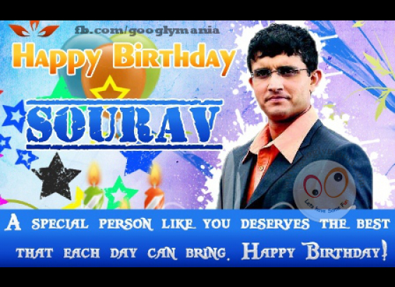 Happy B'thday Most Aggressive Captain - Sourov Dada Ganguly