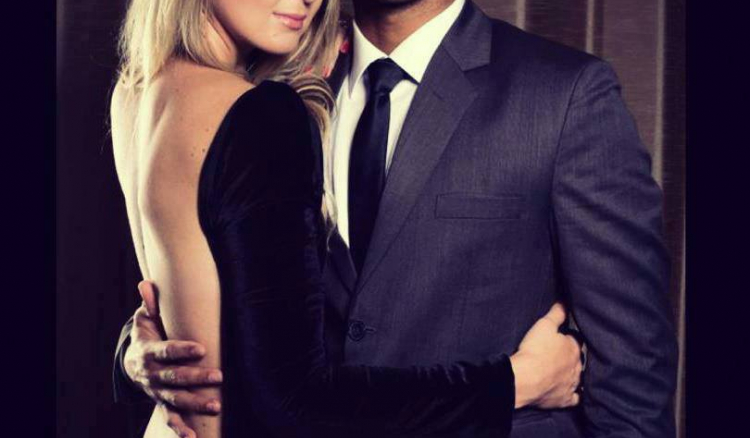 JP Duminy with his wife
