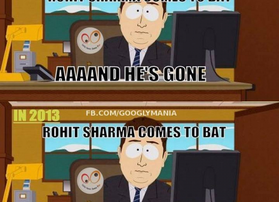 Rohit Sharma - what a change from Maggie Man to Hit Man