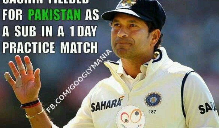Unknown fact about Sachin Tendulkar, he fielded once for Pakistan