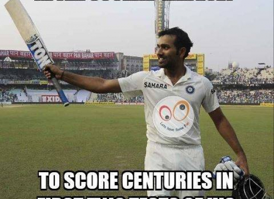 Rohit Sharma - Second Indian to Score Centuries in first two Test