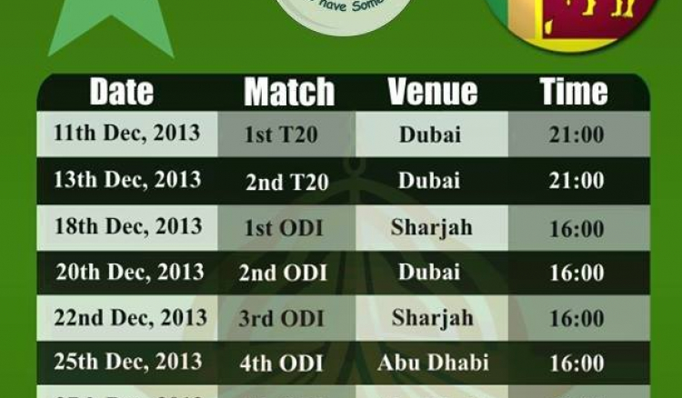 Pakistan tour of Sri Lanka in December 2013 revealed