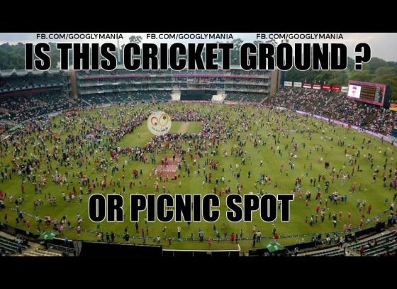 Is this cricket ground or picnic spot ?