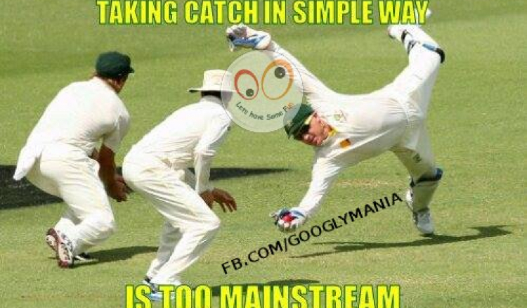 Wonderful catch by haddin