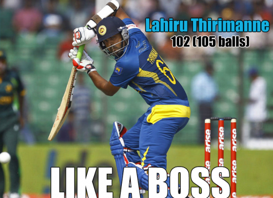 Thirimanne Scores first ton of Asia Cup 2014