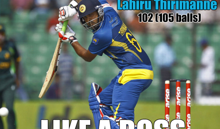 Thirimanne Scores first ton of Asia Cup 2014