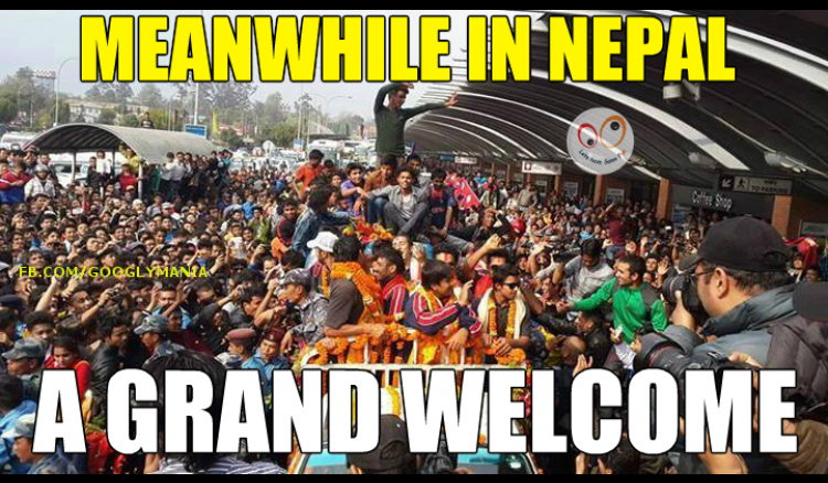 A Grand Welcome for Nepal Cricket Team