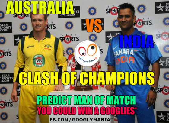 Predict Man of Match, India vs Australia