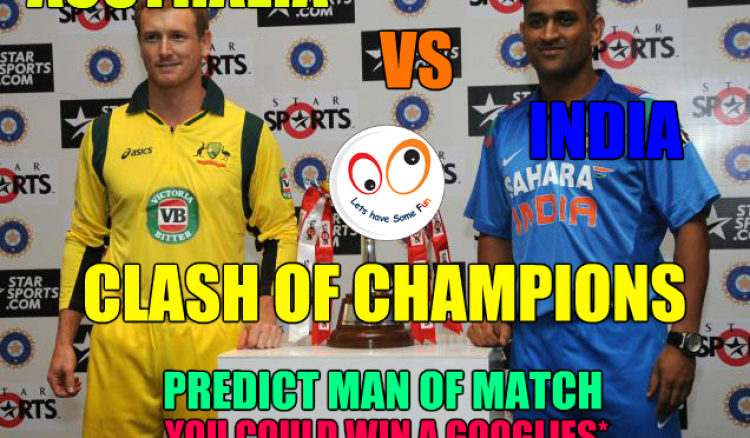 Predict Man of Match, India vs Australia