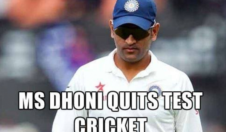 MS Dhoni quits Test Cricket