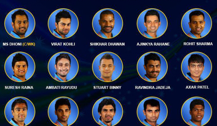 India announces 15 Member squad for World Cup 2015