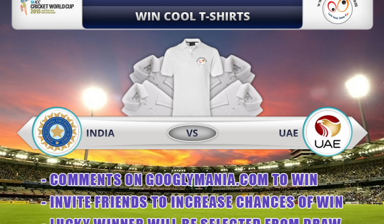 Predict Winner of The Match-21, India vs UAE and Win Cool T-Shirt