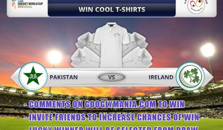 Predict Winner of The Match-42, Pakistan vs Ireland and Win Cool T-Shirt