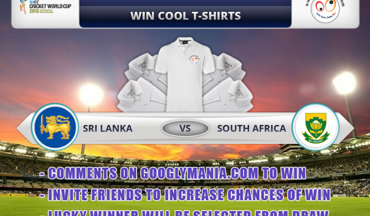 Predict Winner of The Quarter Final-1, Sri Lanka vs South Africa and Win Cool T-Shirt