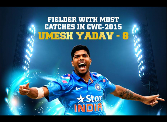 Top 10 Players with Most Catches in ICC World Cup 2015