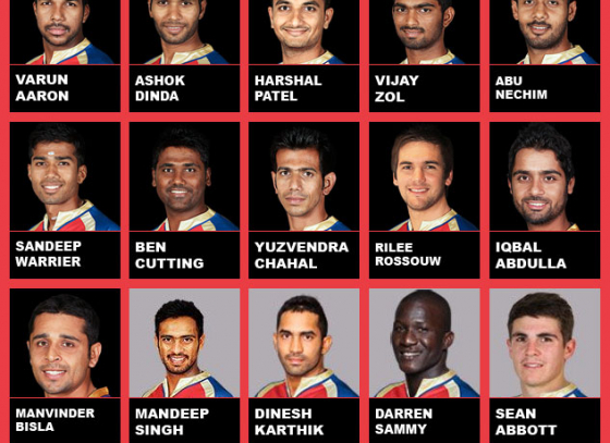 Team Royal Challengers Bangalore IPL 2015