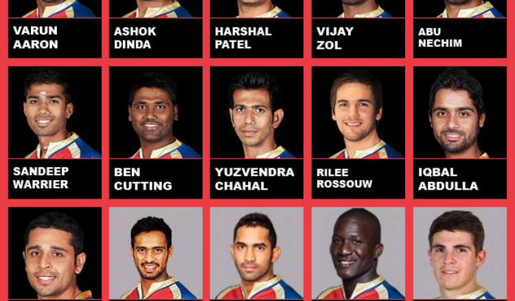 Team Royal Challengers Bangalore IPL 2015