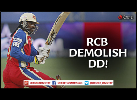 RCB demolish Daredevils by 10 wickets