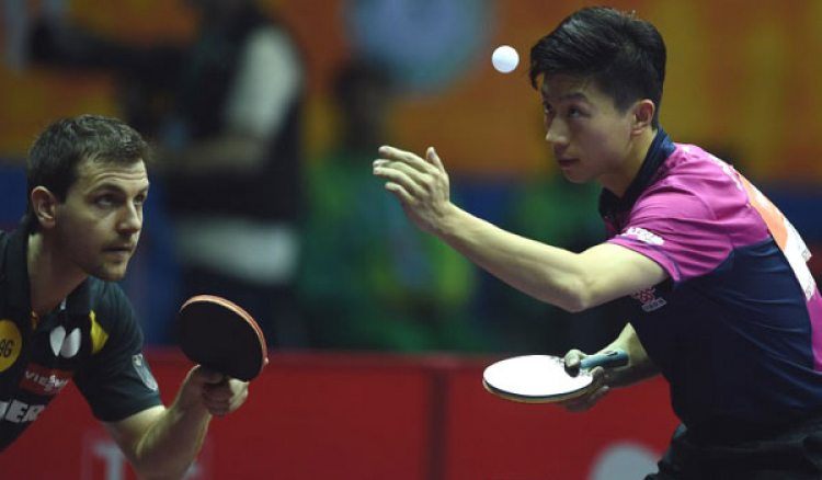 China vs world at table tennis worlds men's singles