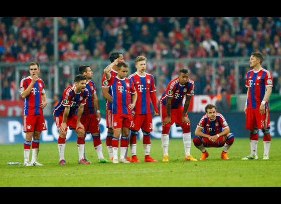 Bayern Munich's treble hope dashed after German Cup exit