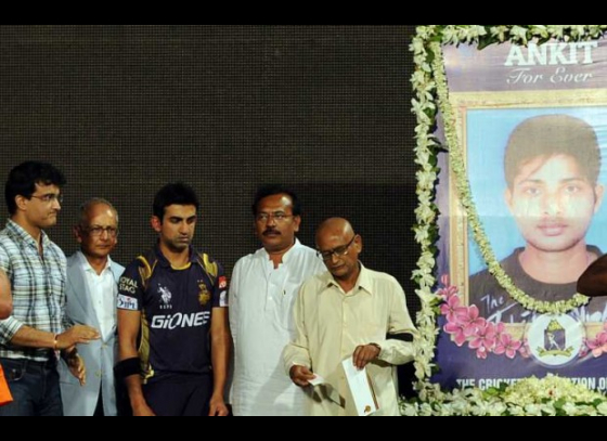 Tribute to late cricketer Ankit Keshri at Eden Gardens