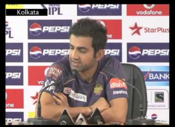 We were confident of chasing down the Chennai total: Gambhir