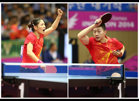 China secures men's, women's singles golds at TT worlds