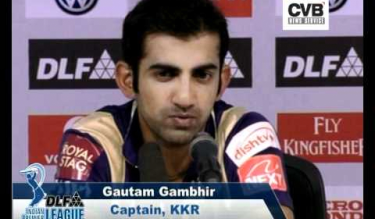 Though we lost, we are happy with the performance: Gambhir